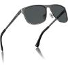 2 - Matte Gun Frame Grey Lens