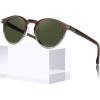 3. Brown to Amber Gradient Frame Green Lens