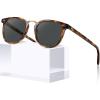 1-2. Yellow Tortoise Frame Gray Lens