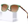5-1. Crystal Green Frame Brown Gradient Lens